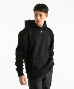 Boxraw MEN STRIKE LOGO HOODIE - BLACK