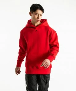 Boxraw MEN STRIKE LOGO HOODIE - RED