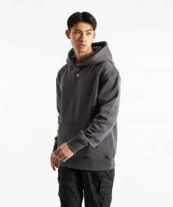 Boxraw STRIKE LOGO HOODIE - CHARCOAL MEN