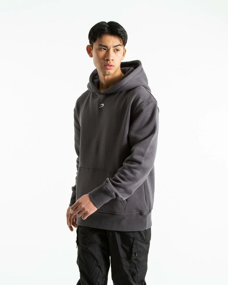 Boxraw STRIKE LOGO HOODIE - CHARCOAL MEN