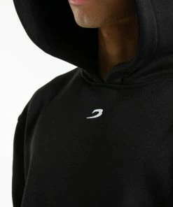 Boxraw MEN STRIKE LOGO HOODIE - BLACK