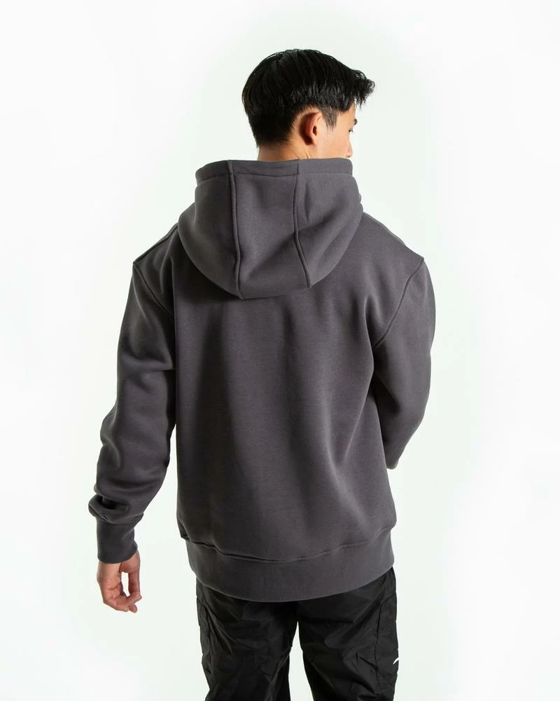 Boxraw STRIKE LOGO HOODIE - CHARCOAL MEN