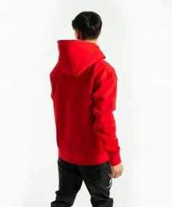 Boxraw MEN STRIKE LOGO HOODIE - RED