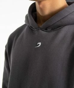 Boxraw STRIKE LOGO HOODIE - CHARCOAL MEN