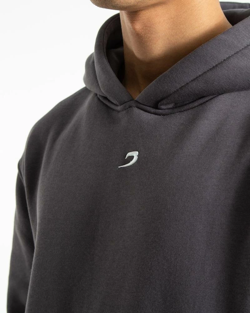 Boxraw STRIKE LOGO HOODIE - CHARCOAL MEN