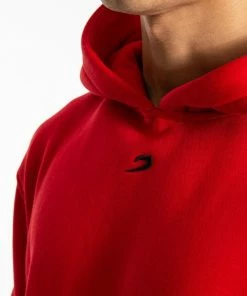 Boxraw MEN STRIKE LOGO HOODIE - RED