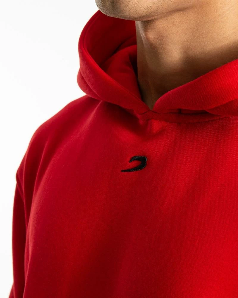 Boxraw MEN STRIKE LOGO HOODIE - RED