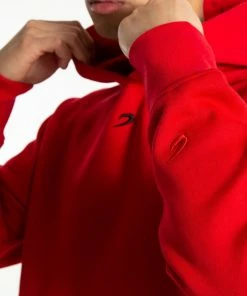 Boxraw MEN STRIKE LOGO HOODIE - RED