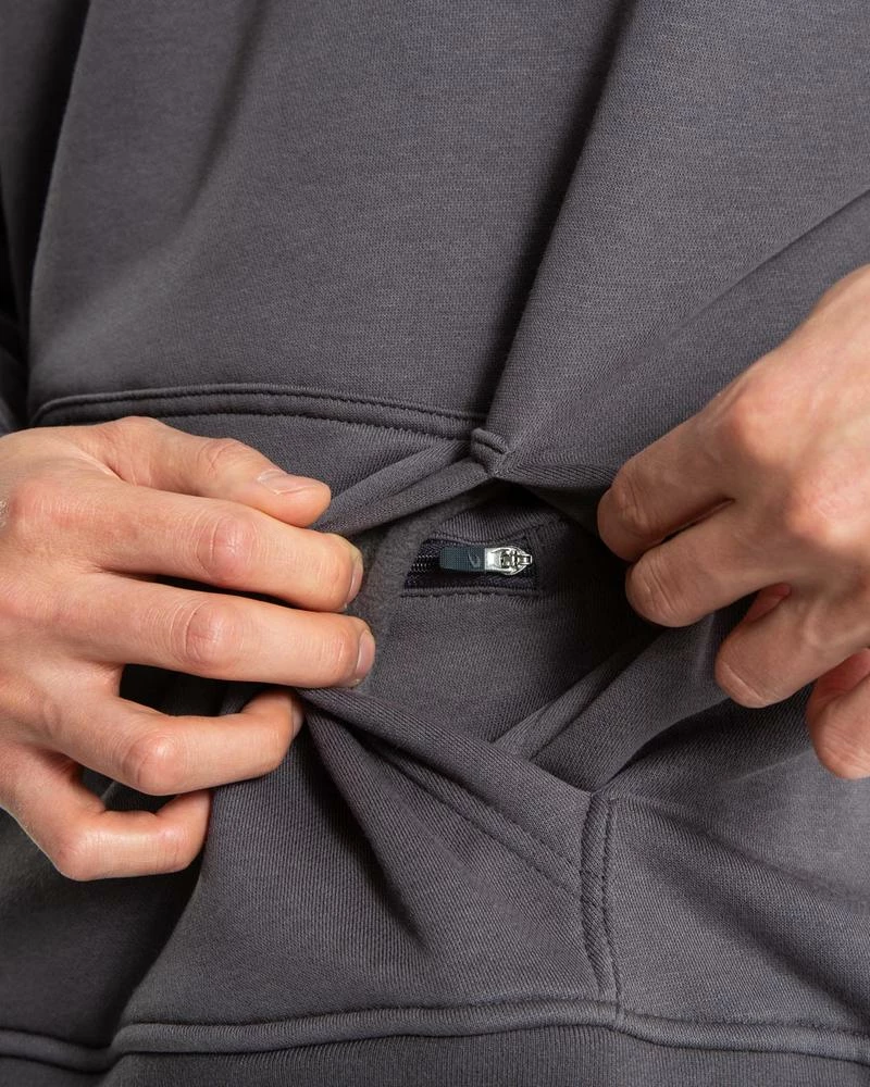 Boxraw STRIKE LOGO HOODIE - CHARCOAL MEN