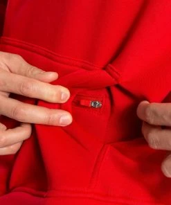 Boxraw MEN STRIKE LOGO HOODIE - RED