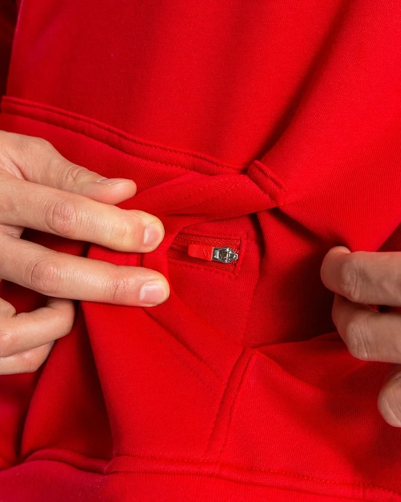 Boxraw MEN STRIKE LOGO HOODIE - RED