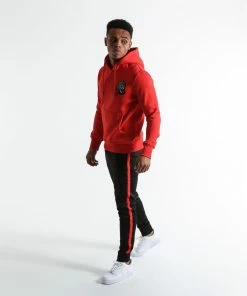 Boxraw TANK HOODIE - RED MEN