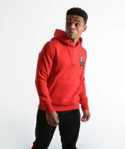 Boxraw TANK HOODIE - RED MEN