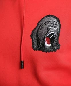 Boxraw TANK HOODIE - RED MEN