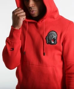 Boxraw TANK HOODIE - RED MEN