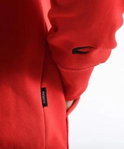 Boxraw TANK HOODIE - RED MEN