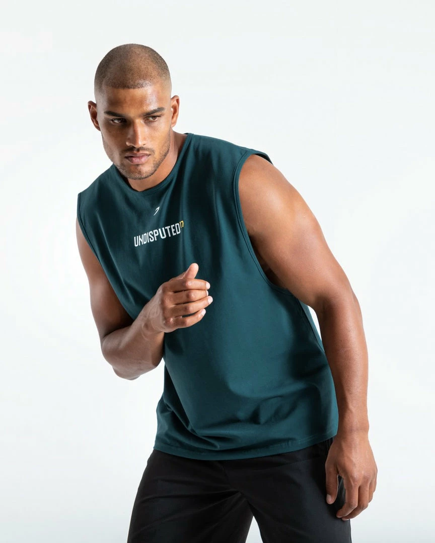 Boxraw UNDISPUTED17 GRAPHIC MUSCLE TANK GREEN MEN