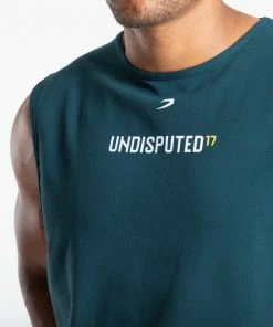 Boxraw UNDISPUTED17 GRAPHIC MUSCLE TANK GREEN MEN