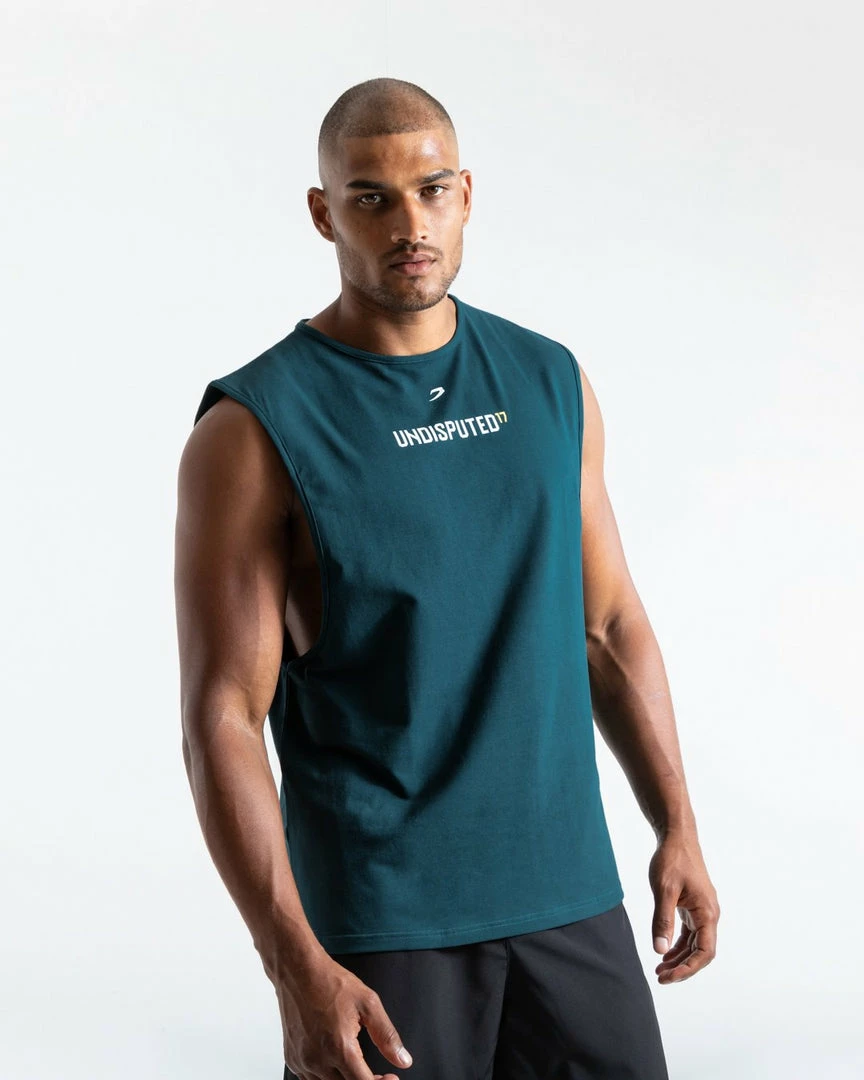 Boxraw UNDISPUTED17 GRAPHIC MUSCLE TANK GREEN MEN