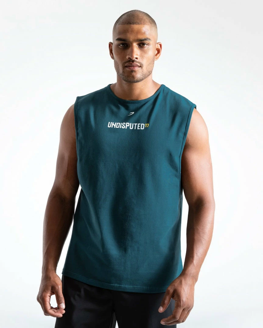 Boxraw UNDISPUTED17 GRAPHIC MUSCLE TANK GREEN MEN