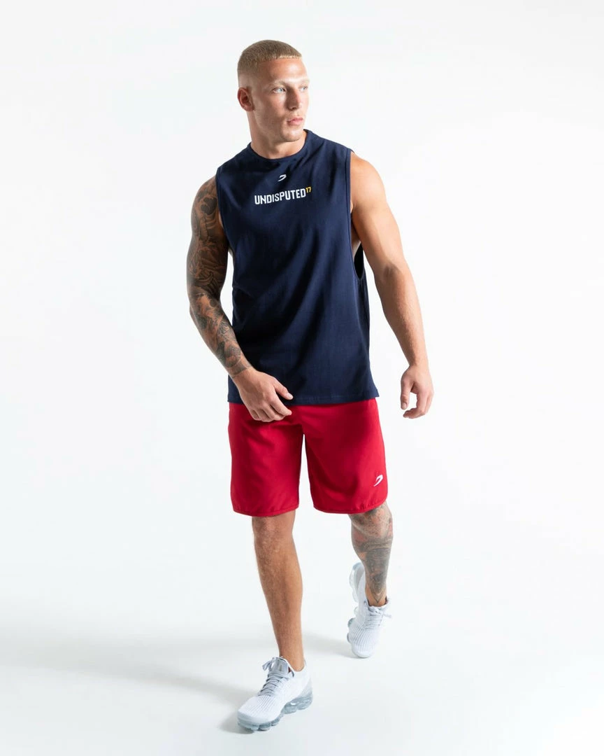 Boxraw MEN UNDISPUTED17 GRAPHIC MUSCLE TANK NAVY