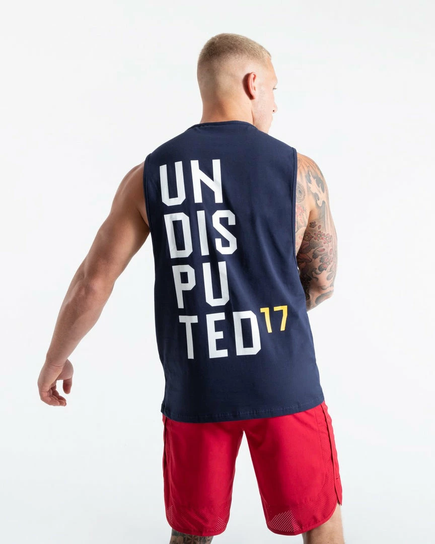 Boxraw MEN UNDISPUTED17 GRAPHIC MUSCLE TANK NAVY