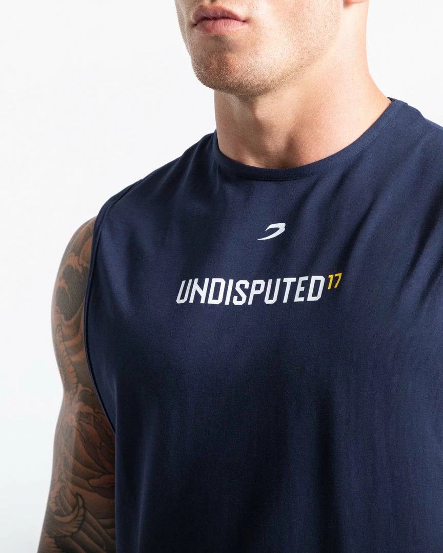 Boxraw MEN UNDISPUTED17 GRAPHIC MUSCLE TANK NAVY