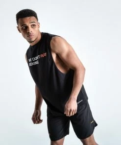 Boxraw MEN WE DON'T PLAY BOXING MUSCLE TANK - BLACK