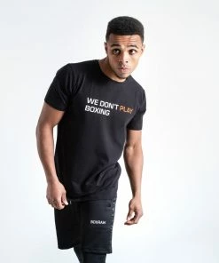 Boxraw MEN WE DON'T PLAY BOXING T-SHIRT - BLACK