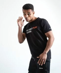 Boxraw MEN WE DON'T PLAY BOXING T-SHIRT - BLACK