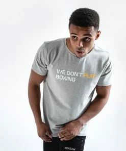Boxraw WE DON'T PLAY BOXING T-SHIRT - GREY