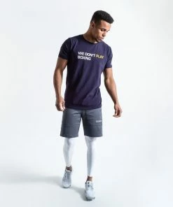 Boxraw MEN WE DON'T PLAY BOXING T-SHIRT - NAVY