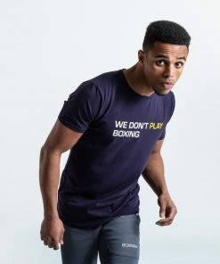 Boxraw MEN WE DON'T PLAY BOXING T-SHIRT - NAVY