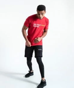 Boxraw MEN WE DON'T PLAY BOXING T-SHIRT - RED