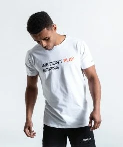 Boxraw WE DON'T PLAY BOXING T-SHIRT - WHITE MEN