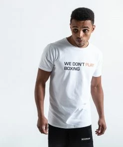 Boxraw WE DON'T PLAY BOXING T-SHIRT - WHITE MEN