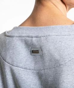 Boxraw Women JOHNSON CROPPED SWEATSHIRT - GREY HOODIES & SWEATSHIRTS