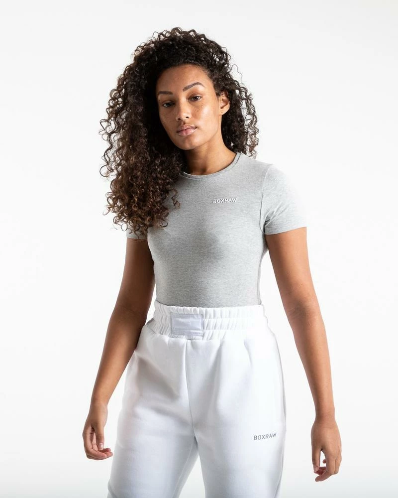 Boxraw Women BOXRAW LOGO T-SHIRT - GREY