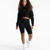 Boxraw Women HOODIES & SWEATSHIRTS JOHNSON CROPPED SWEATSHIRT - BLACK