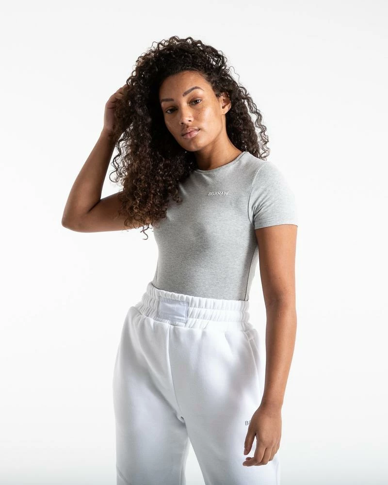 Boxraw Women BOXRAW LOGO T-SHIRT - GREY