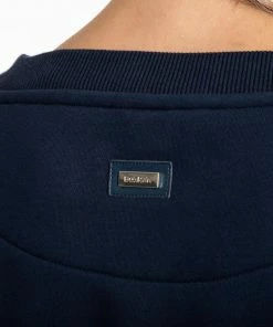 Boxraw Women JOHNSON CROPPED SWEATSHIRT - NAVY HOODIES & SWEATSHIRTS