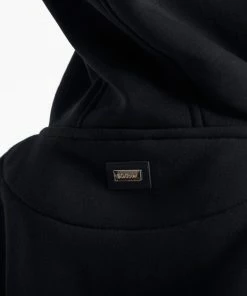 Boxraw Women HOODIES & SWEATSHIRTS JOHNSON CROPPED HOODIE - BLACK