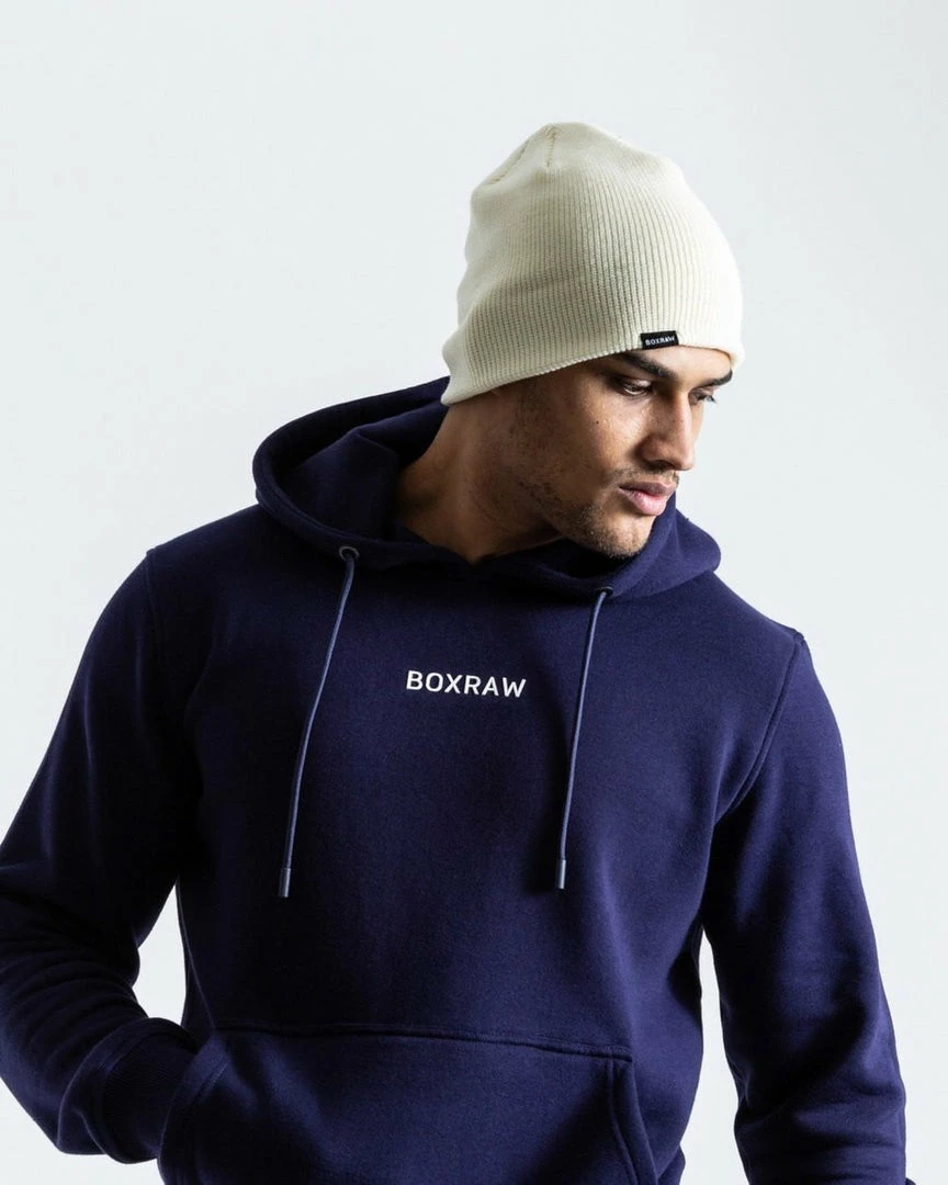 BOXRAW BEANIE HAT - CREAM