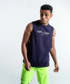 Boxraw YOU VS. YOU MUSCLE TANK - NAVY
