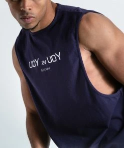 Boxraw YOU VS. YOU MUSCLE TANK - NAVY