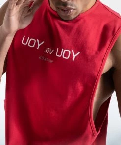 Boxraw MEN YOU VS. YOU MUSCLE TANK - RED