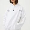 P.E NATION WOMEN COURTSIDE HOODIE IN WHITE