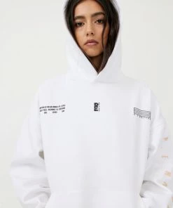 P.E NATION WOMEN COURTSIDE HOODIE IN WHITE
