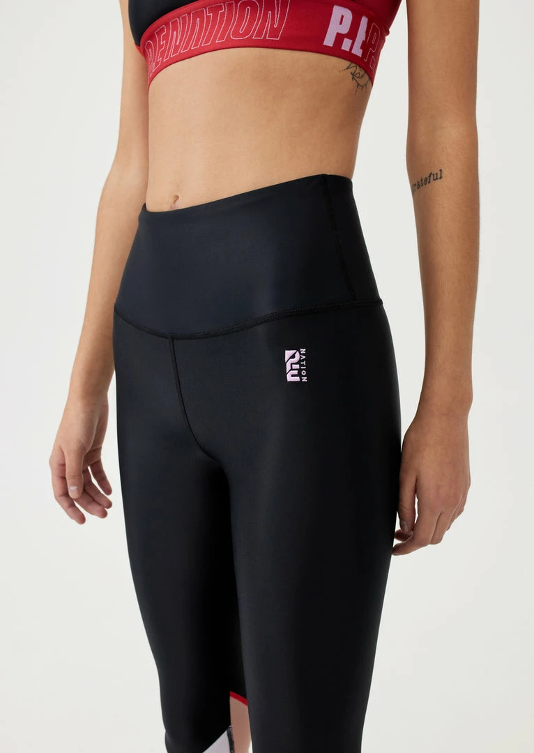 P.E NATION WOMEN COURTSIDE LEGGING IN BLACK