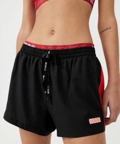 P.E NATION WOMEN COURTSIDE SHORT IN BLACK